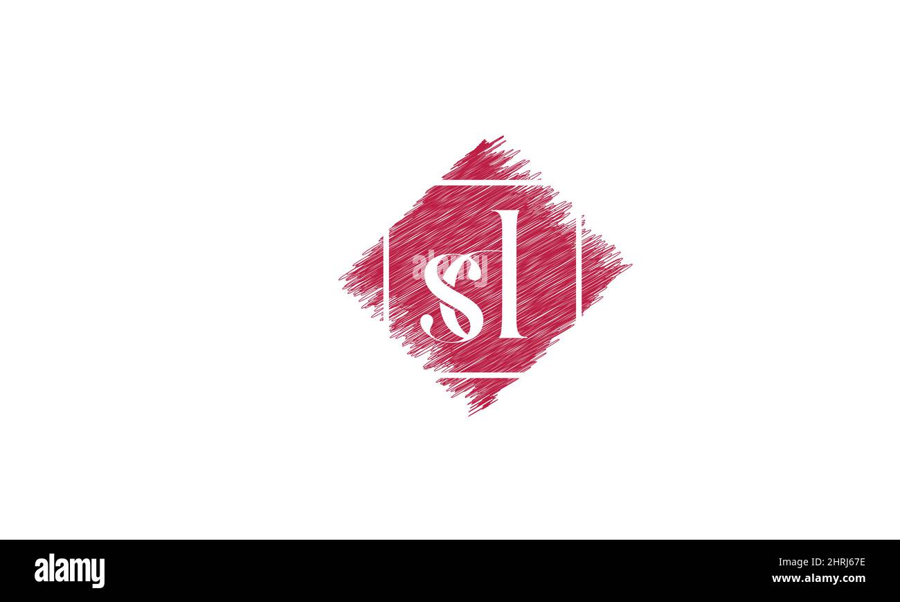Lettere alfabetiche iniziali logo monogramma SL, LS, S e L. Illustrazione Vettoriale