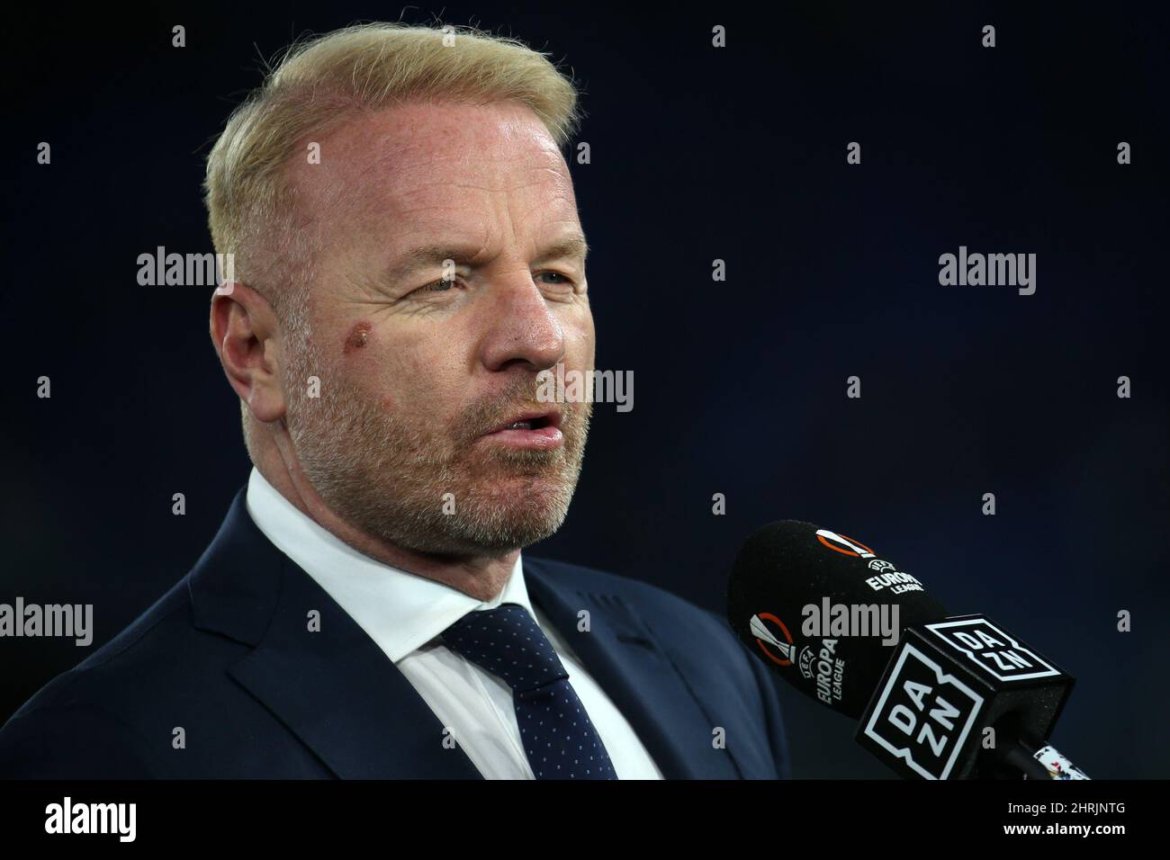 Roma, Italia. 24th Feb 2022. IGLI Tare direttore sportivo del Lazio durante un'intervista prima del round di Knockout della partita Europa League tra SS Lazio e Futebol Clube do Porto allo Stadio Olimpico il 24 febbraio 2022 a Roma. (Foto di Giuseppe fama/Pacific Press/Sipa USA) Credit: Sipa USA/Alamy Live News Foto Stock