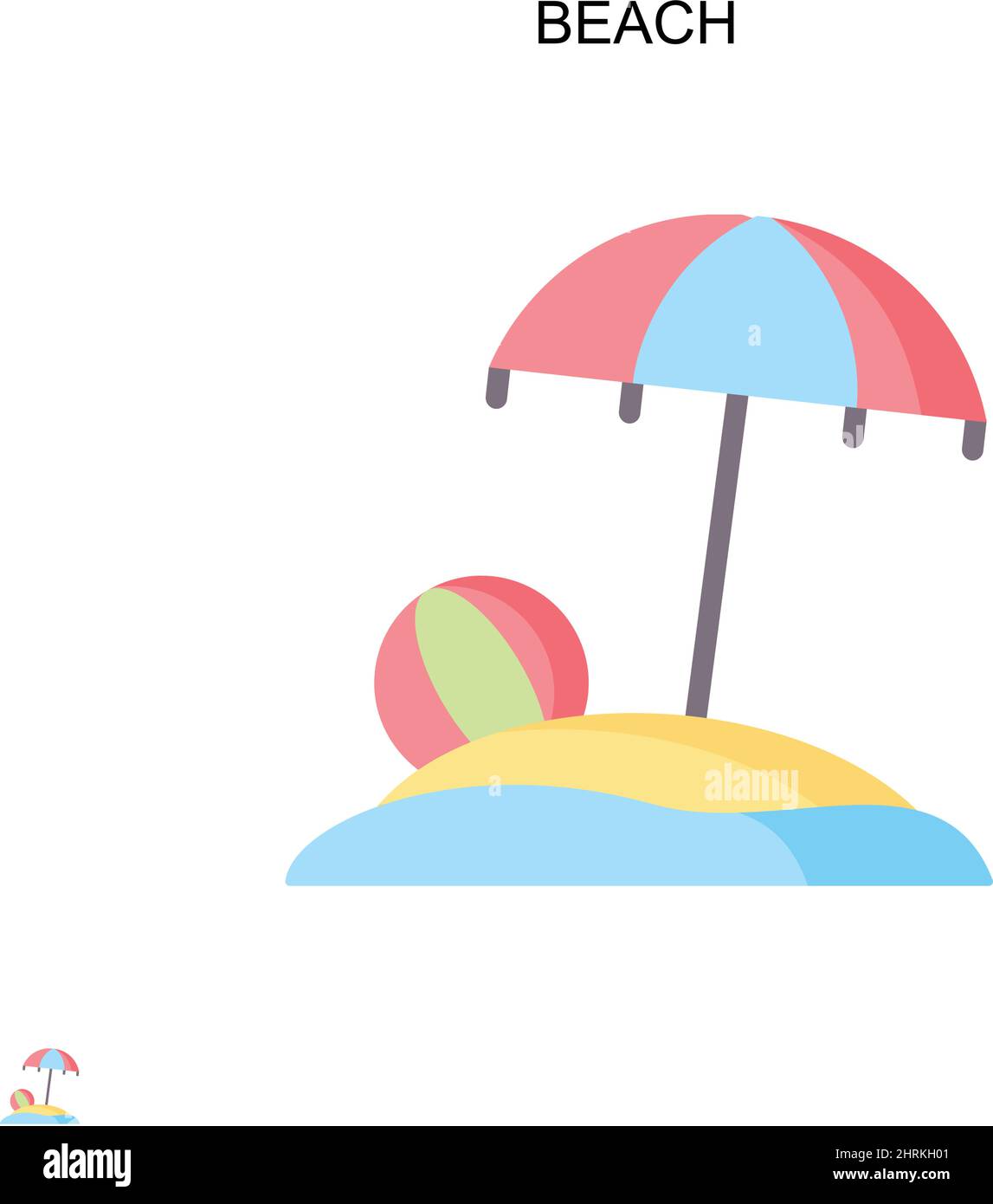 Spiaggia semplice icona vettoriale. Modello di disegno del simbolo di illustrazione per l'elemento dell'interfaccia utente mobile Web. Illustrazione Vettoriale Spiaggia semplice icona vettoriale. Modello di disegno del simbolo di illustrazione per l'elemento dell'interfaccia utente mobile Web. Illustrazione Vettoriale