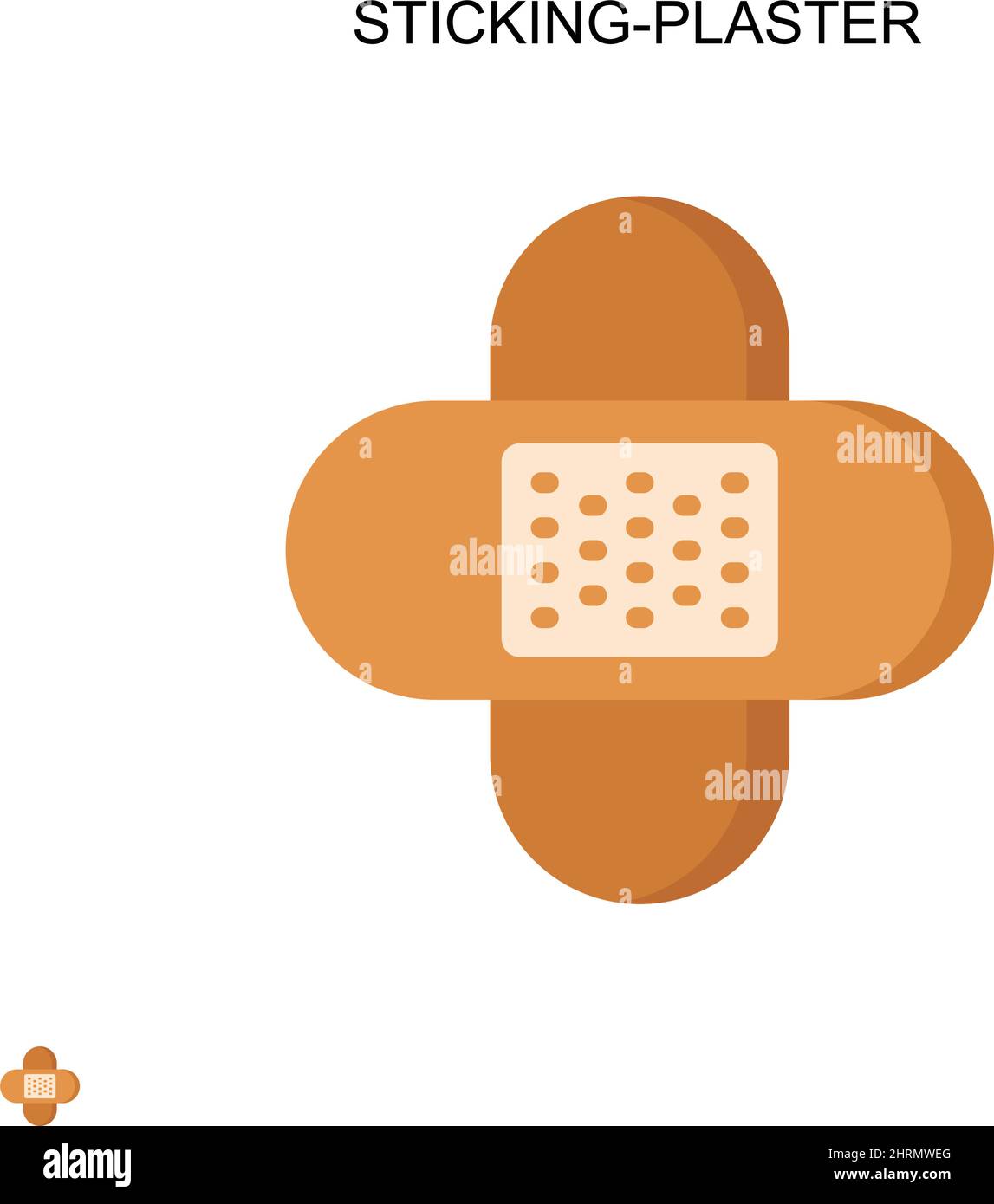 Icona vettoriale semplice con stucco. Modello di disegno del simbolo di illustrazione per l'elemento dell'interfaccia utente mobile Web. Illustrazione Vettoriale