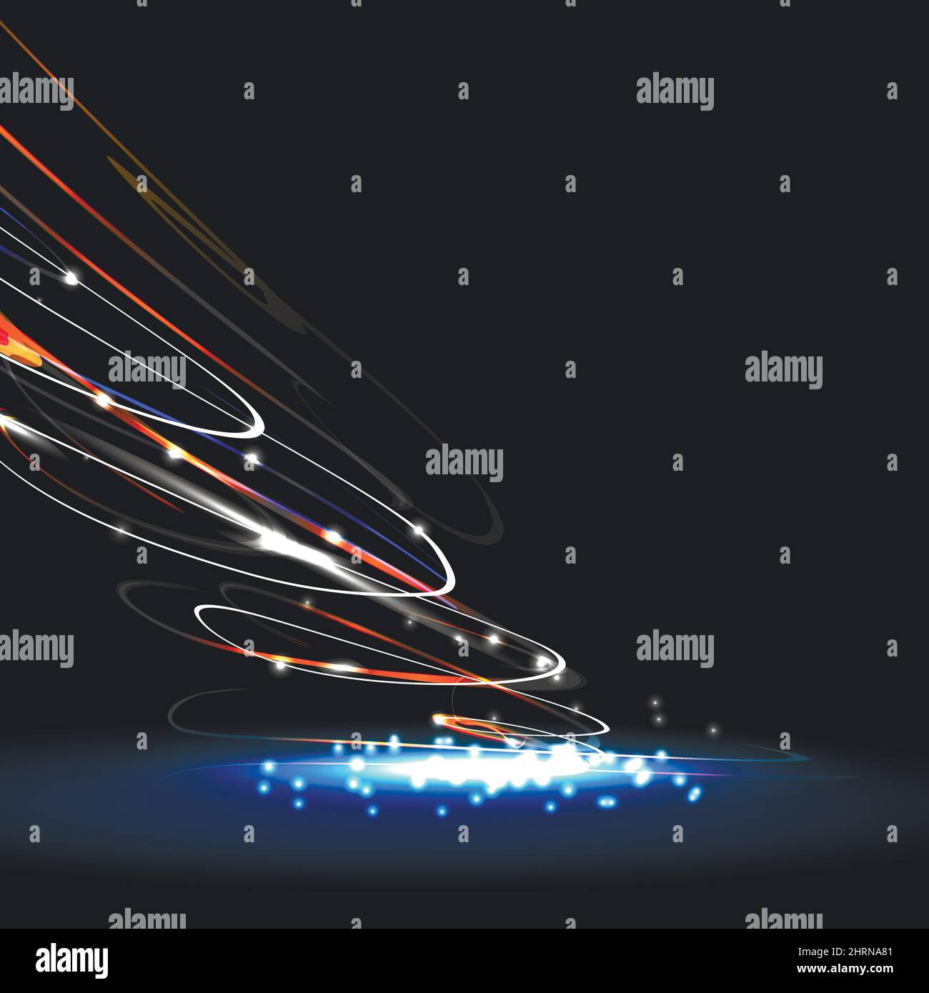 Forma astratta vettoriale. Concetto di effetto di bagliore Illustrazione Vettoriale