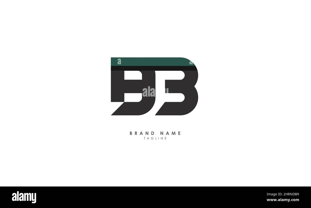 Lettere alfabetiche iniziali logo monogramma BB, B e B. Illustrazione Vettoriale