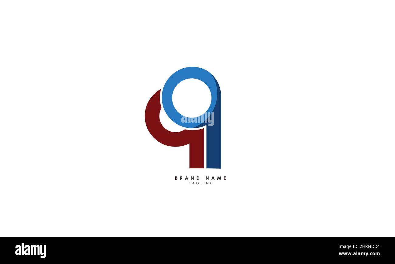 Lettere alfabetiche iniziali logo monogramma QQ, Q e Q Illustrazione Vettoriale