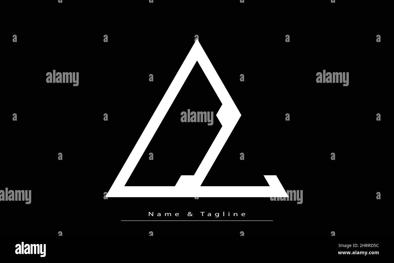 Lettere alfabetiche iniziali logo monogramma CL, LC Illustrazione Vettoriale