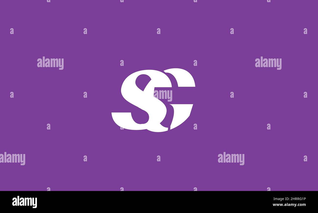 Lettere alfabetiche iniziali logo monogramma SC, CS, S e c Illustrazione Vettoriale