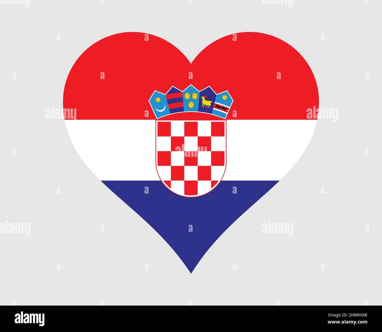 Calamita da frigo con illustrazione della bandiera della Croazia e il contorno del paese 