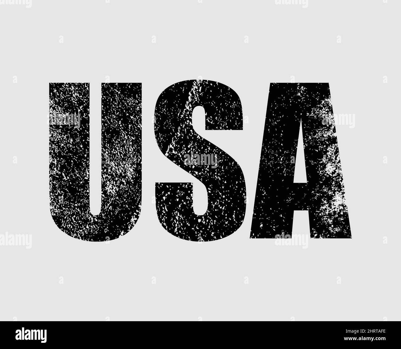 USA testo effetto di schizzi di vernice. Stati Uniti d'America Stati Uniti parola textured wording Design icona segno simbolo. Illustrazione del vettore EPS. Illustrazione Vettoriale