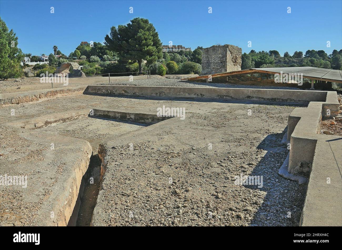 Villa romana di Els Munts in Altafulla in provincia di Tarragona, Catalogna, Spagna Foto Stock