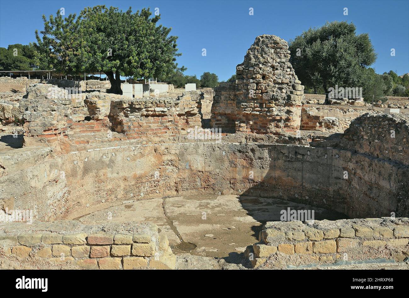 Villa romana di Els Munts in Altafulla in provincia di Tarragona, Catalogna, Spagna Foto Stock