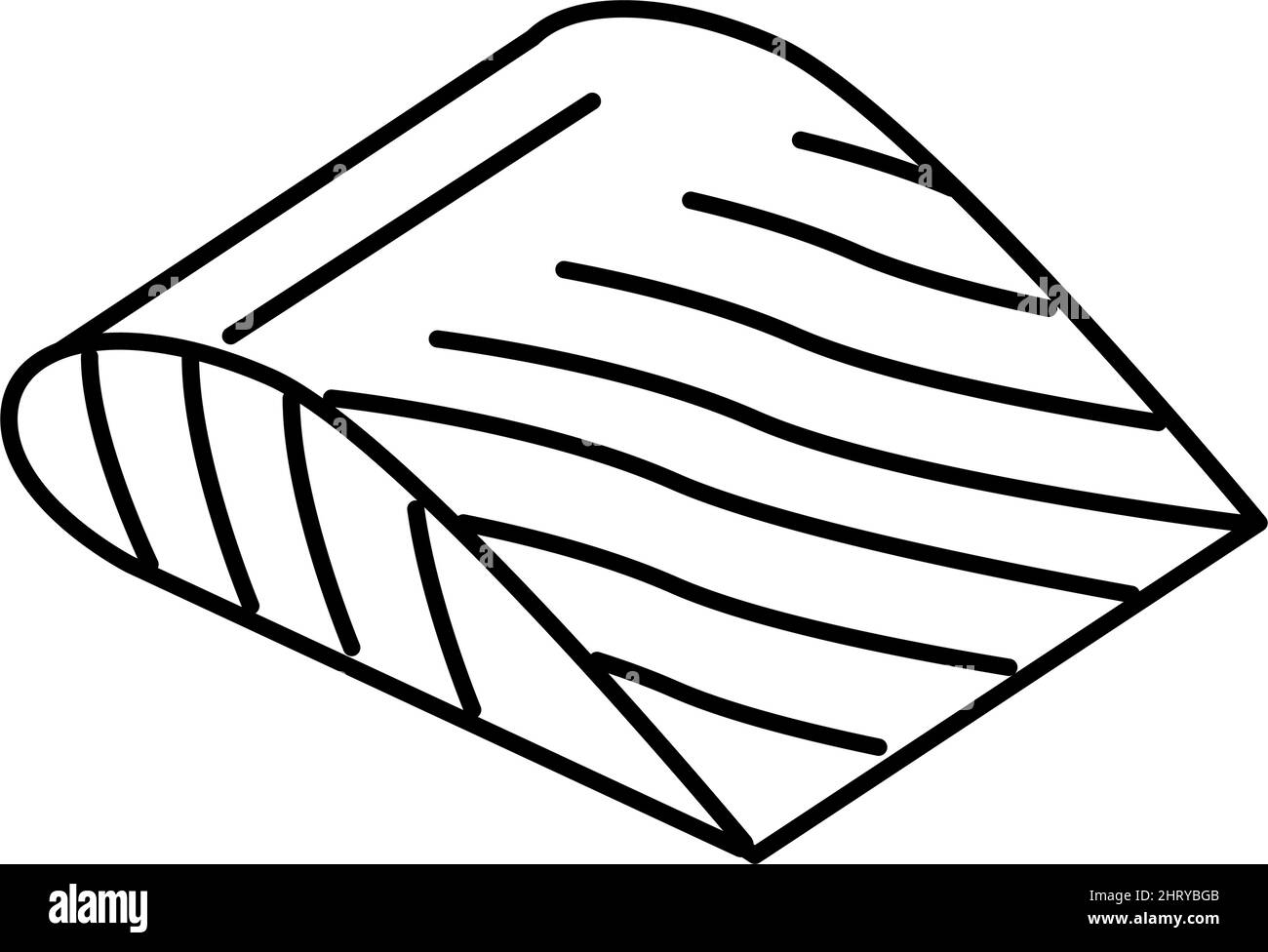 illustrazione vettoriale dell'icona della linea di salmone del raccordo Illustrazione Vettoriale