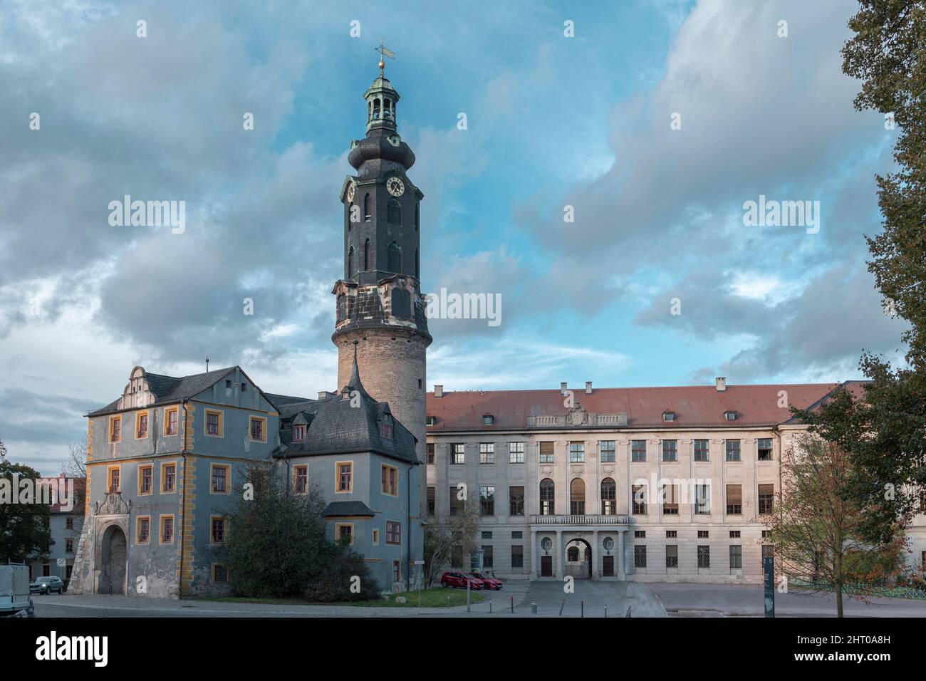Il castello della città di Weimar in Germania Foto Stock