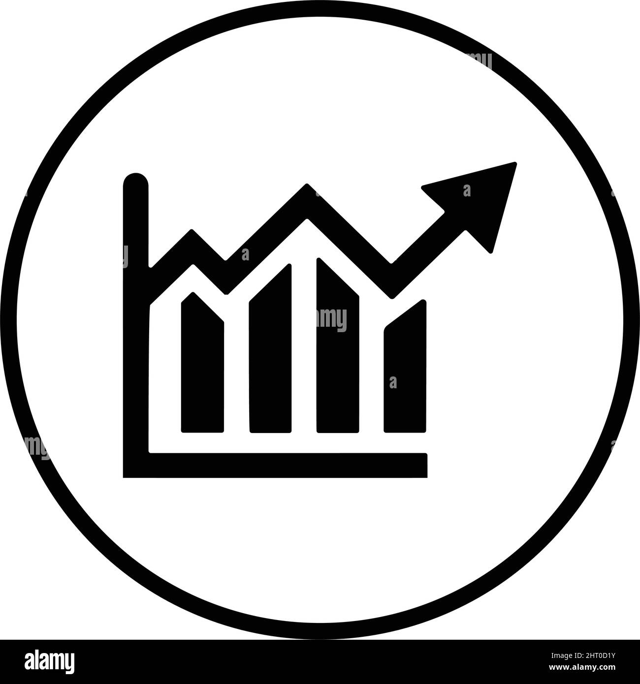 Analytics, graph, growth Icon - utilizzare per scopi commerciali, stampa, web o qualsiasi tipo di progetto. File EPS vettoriale. Illustrazione Vettoriale