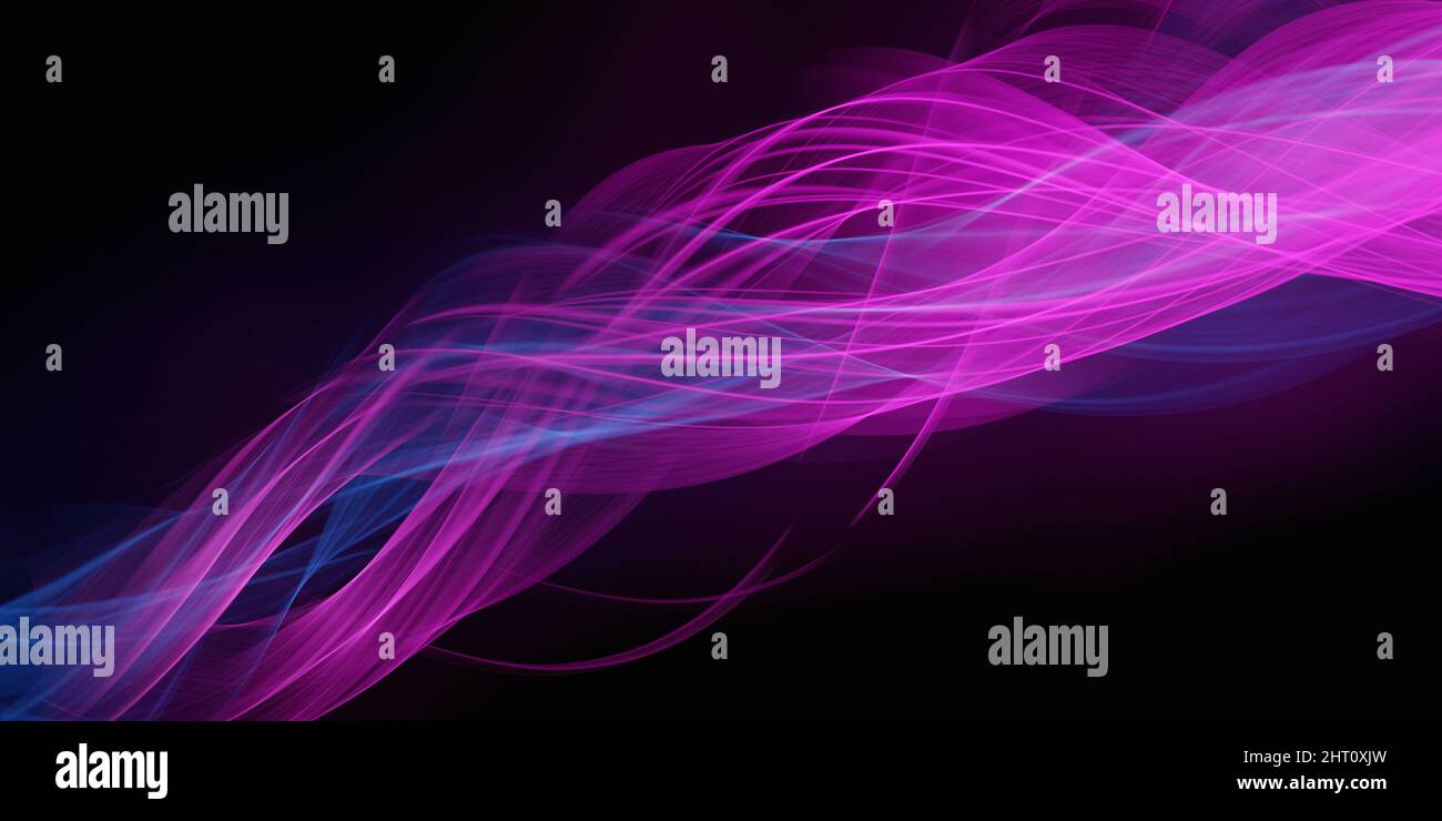 Astratto linee di twirls brillanti colori viola tenui Abstract sfondo moderno Foto Stock