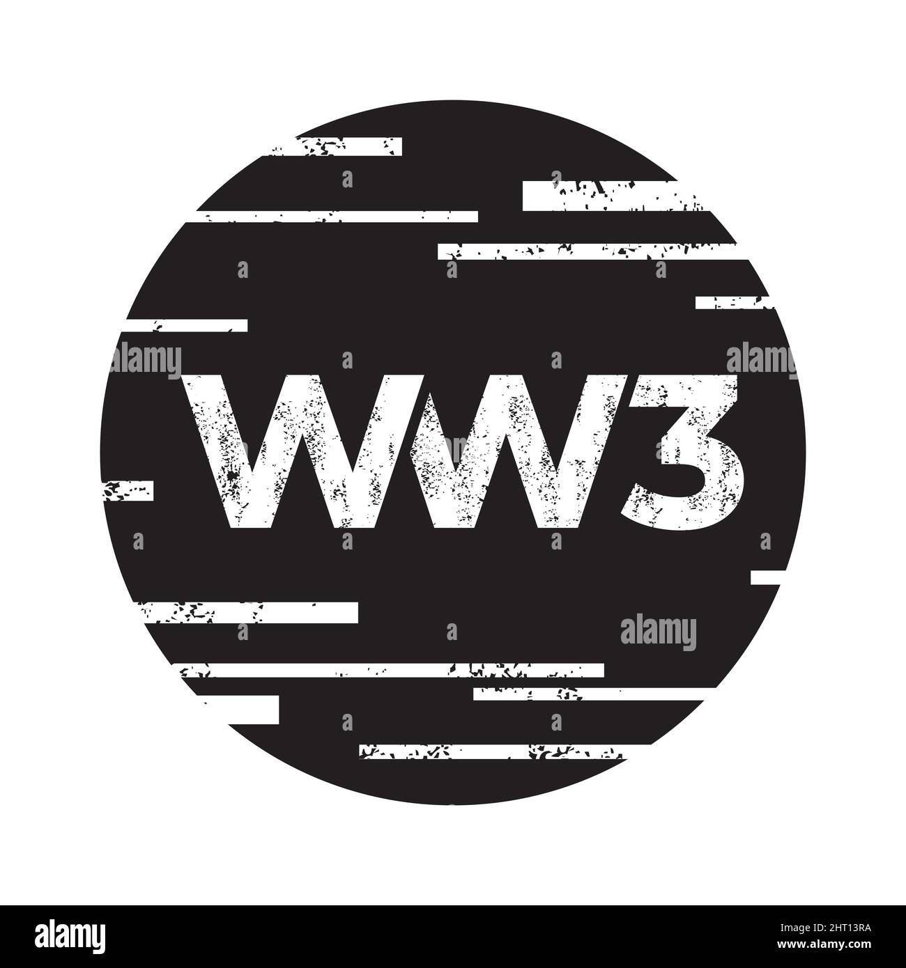 Illustrazione vettoriale del progetto globale WW3. Illustrazione Vettoriale