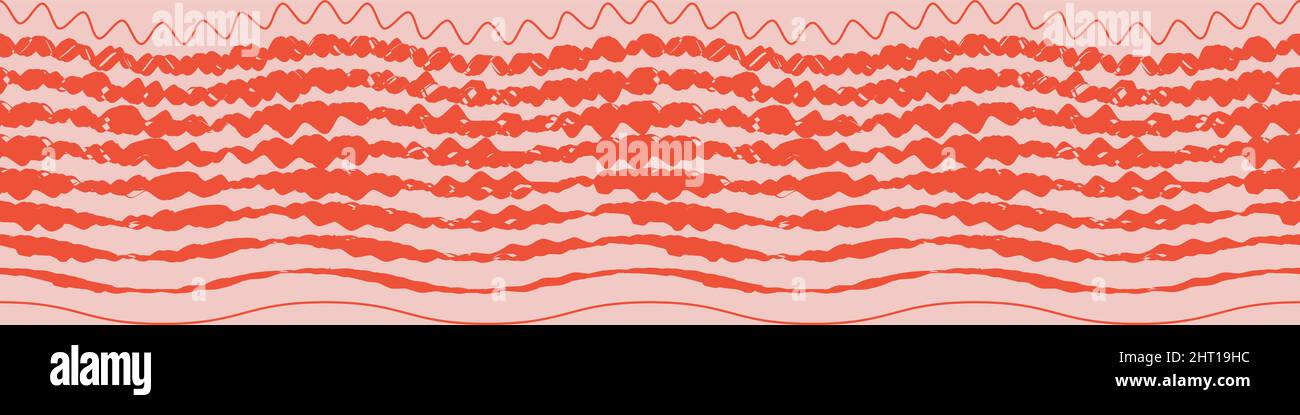 stampa dei bordi vettoriali senza giunture rosa lacy Illustrazione Vettoriale