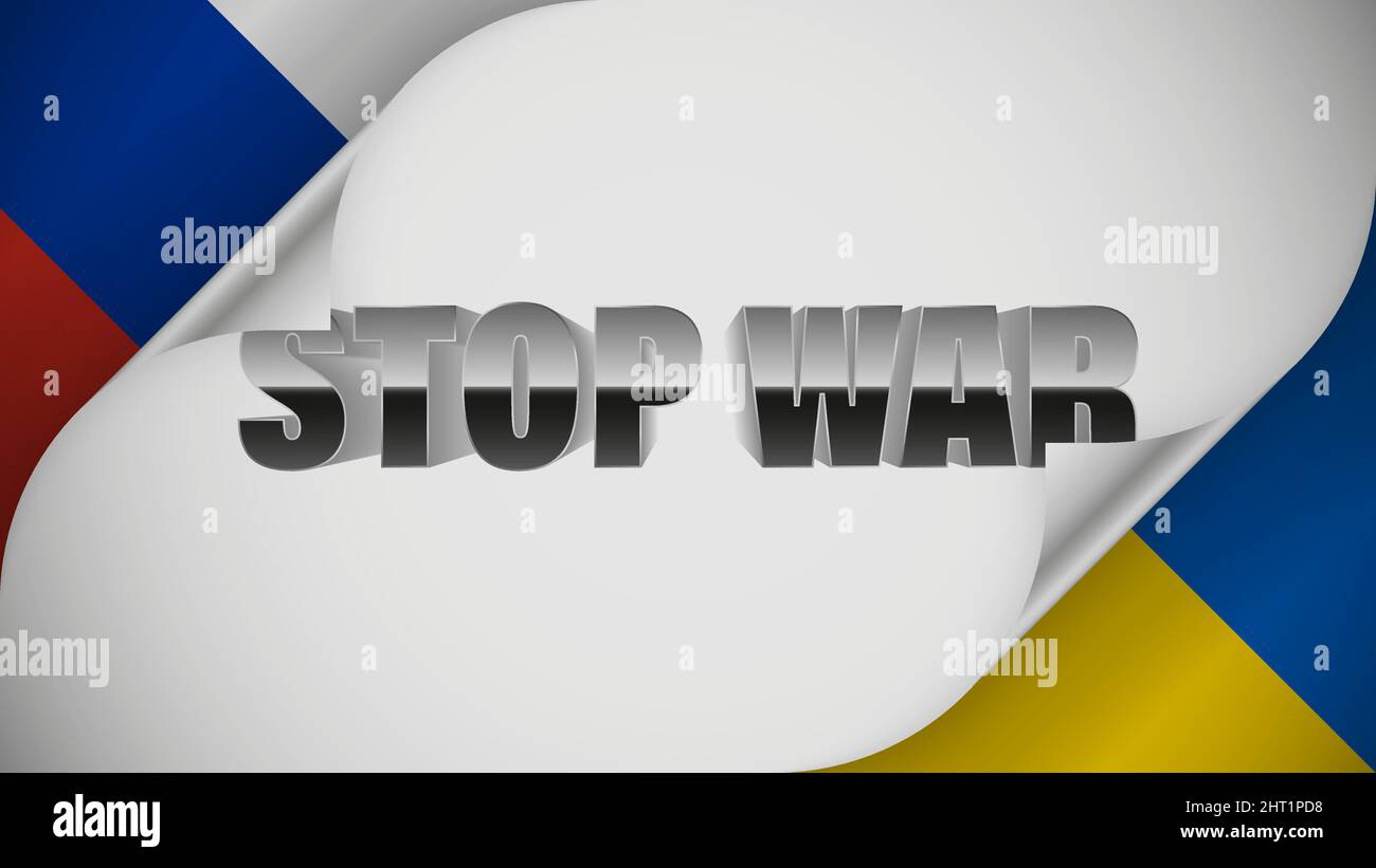 Illustrazione vettoriale della guerra tra Russia e Ucraina. Un elemento di impatto per ogni utilizzo. Illustrazione Vettoriale