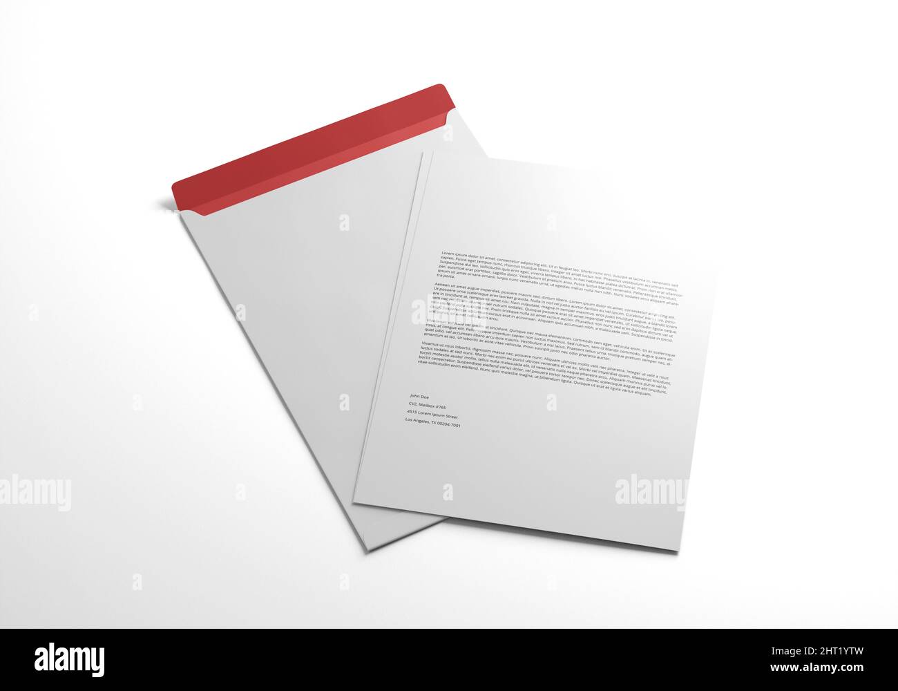 Busta C4 Mockup 3D rendering Foto Stock