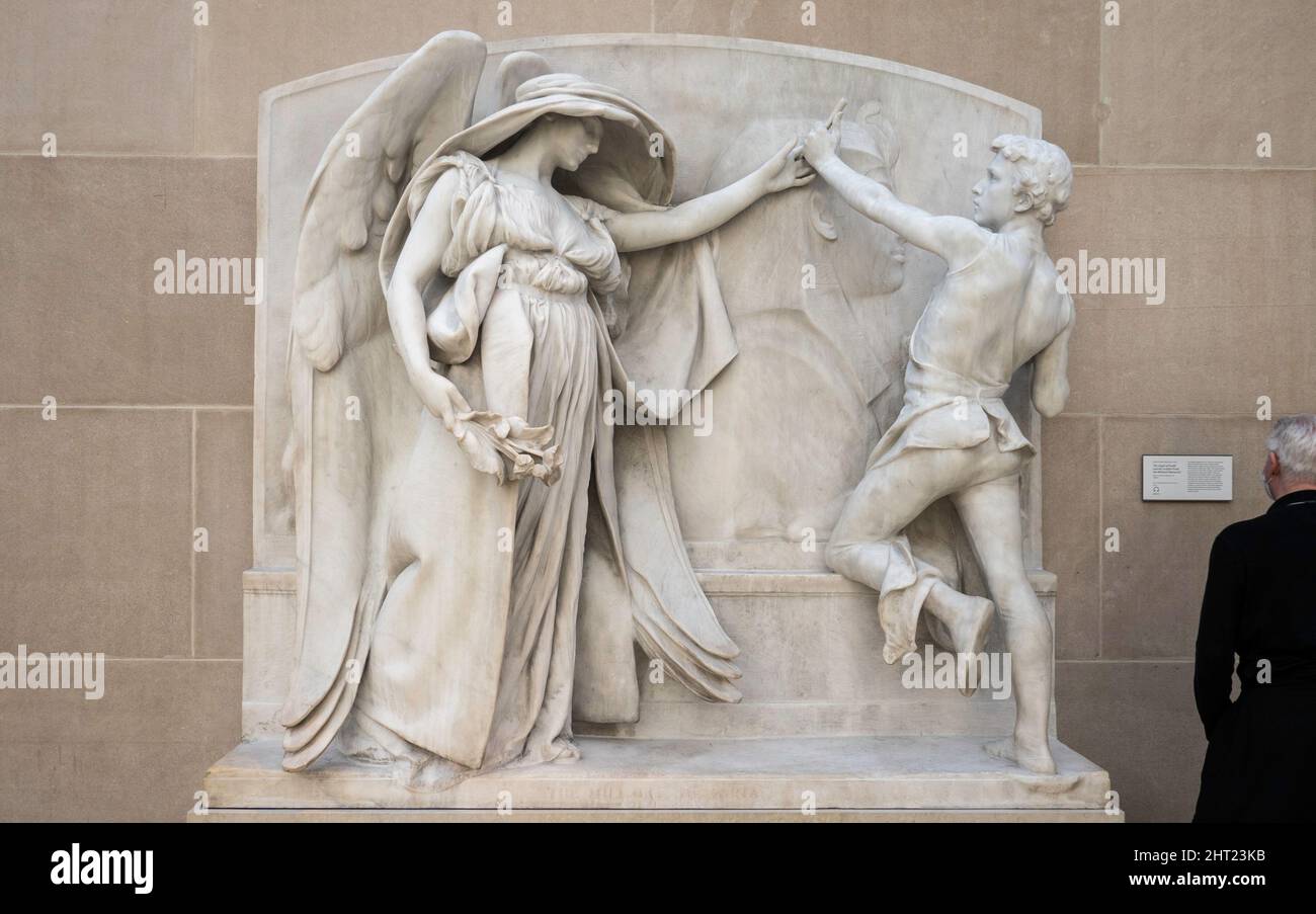 Charles Engelhard Court nell'ala dell'arte americana, il Metropolitan Museum of Art, New York, USA Foto Stock