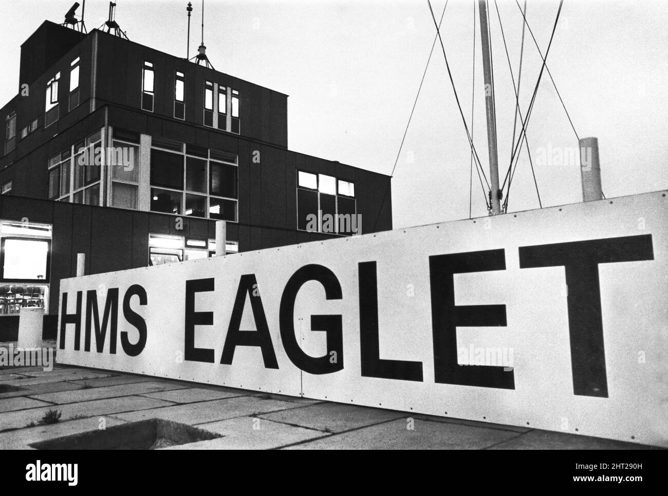 HMS Eaglet, il centro di addestramento della Riserva Navale reale associato a Liverpool. Circa 1966. Foto Stock