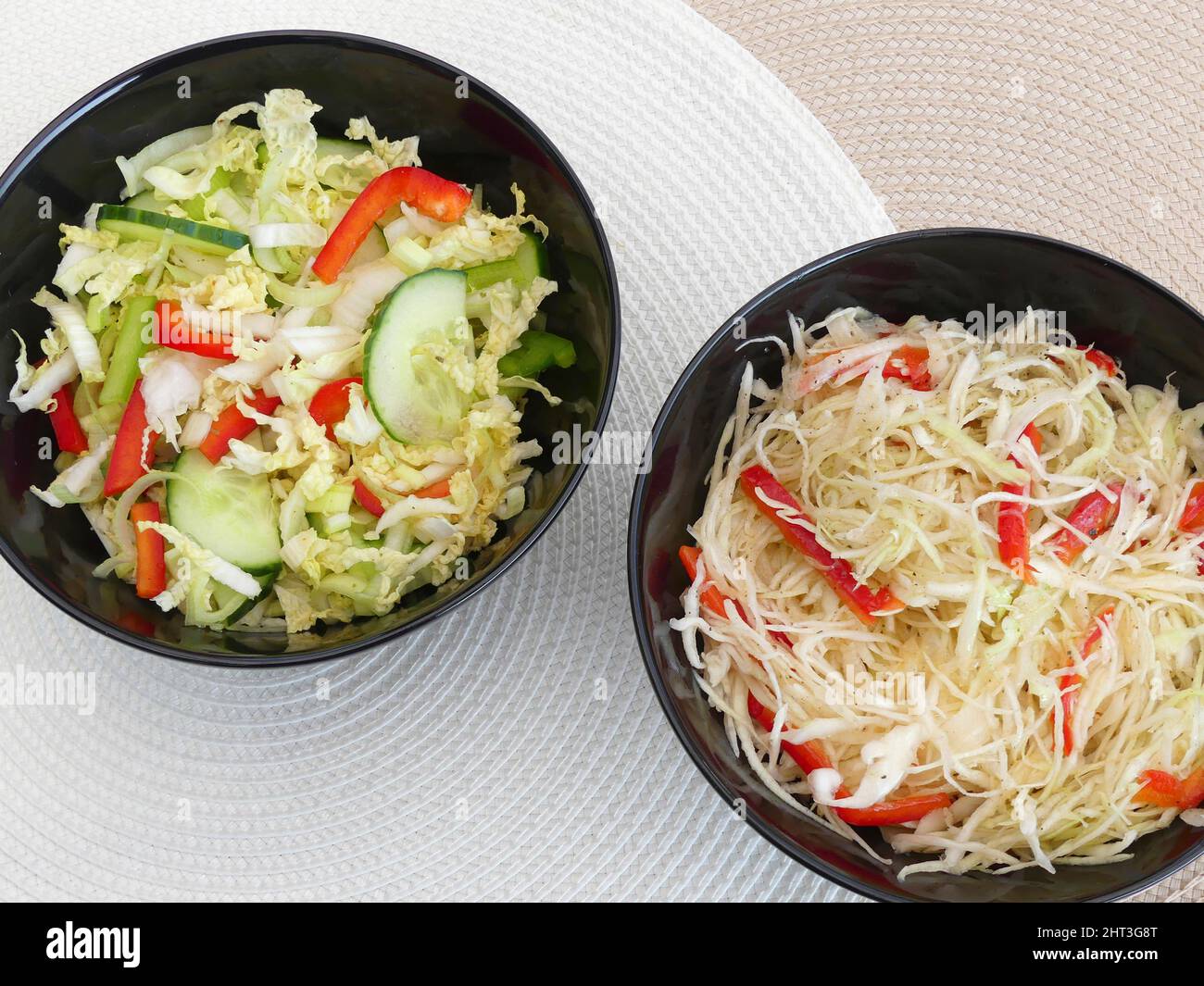 Insalata di verdure e insalata di verdure Foto Stock