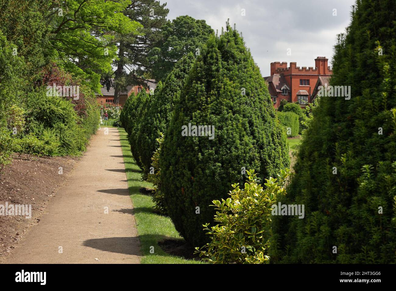 Wightwick Manor e giardini attrazioni a Wolverhampton Foto Stock