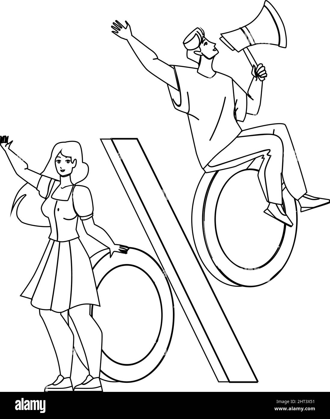 Black Friday Vendita Acquisto clienti Vector Illustrazione Vettoriale