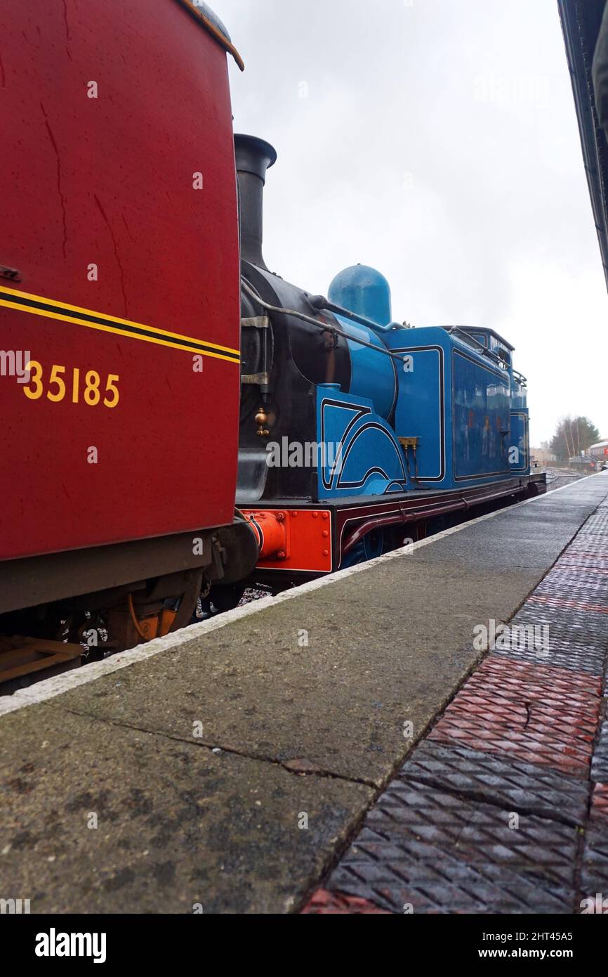 Motore a vapore Caledonian Railway 419 Foto Stock