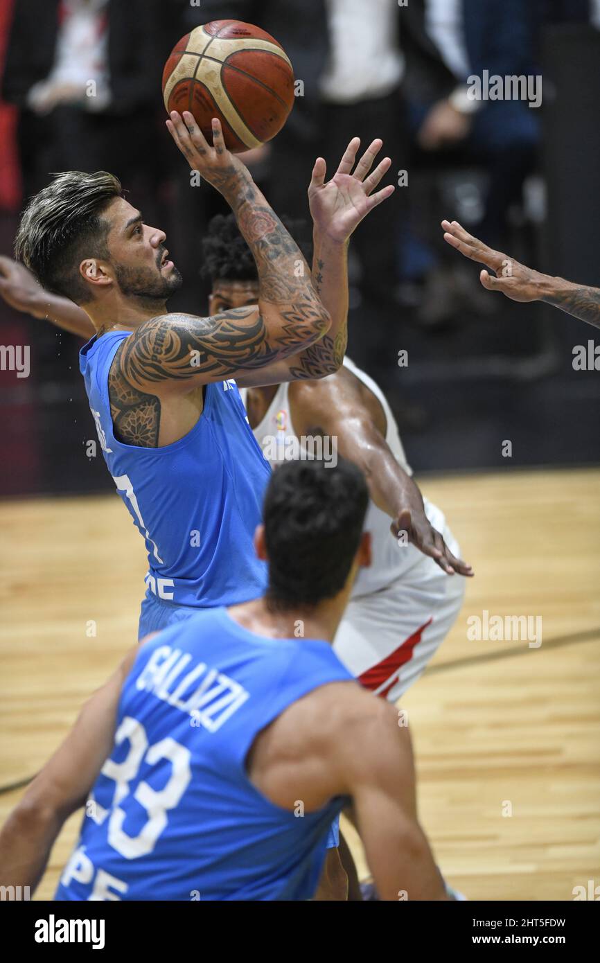 Nicolás Aguirre (Argentina) Panama. Calicatori della Coppa del mondo FIBA 2022 Foto Stock