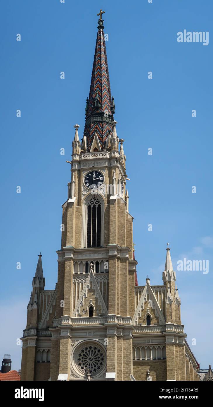 Chiesa cattolica romana del nome di Maria nel centro storico - Maria neve katolikus templom Foto Stock