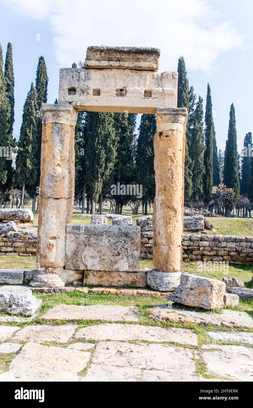 Rovine di Heirapolis, sito patrimonio dell'umanità dell'UNESCO Foto Stock