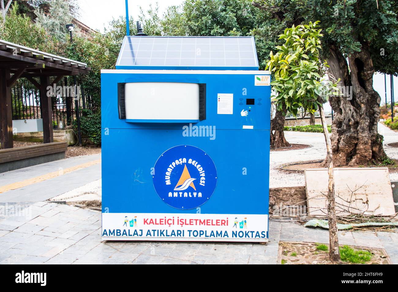 Antalya Kaleici waster punto di raccolta Foto Stock