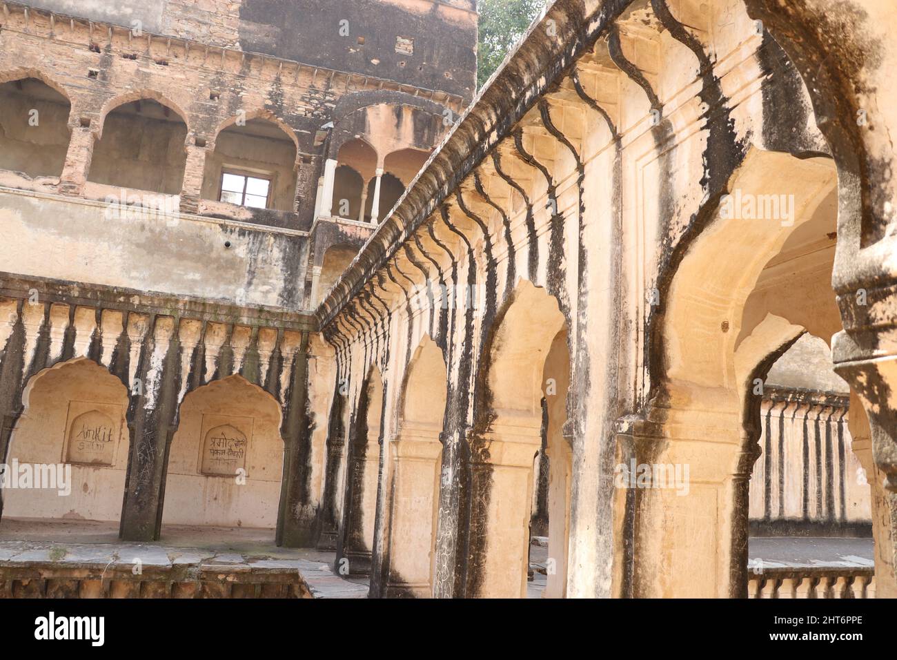 vecchio luogo di architettura indiana tempo. Foto Stock