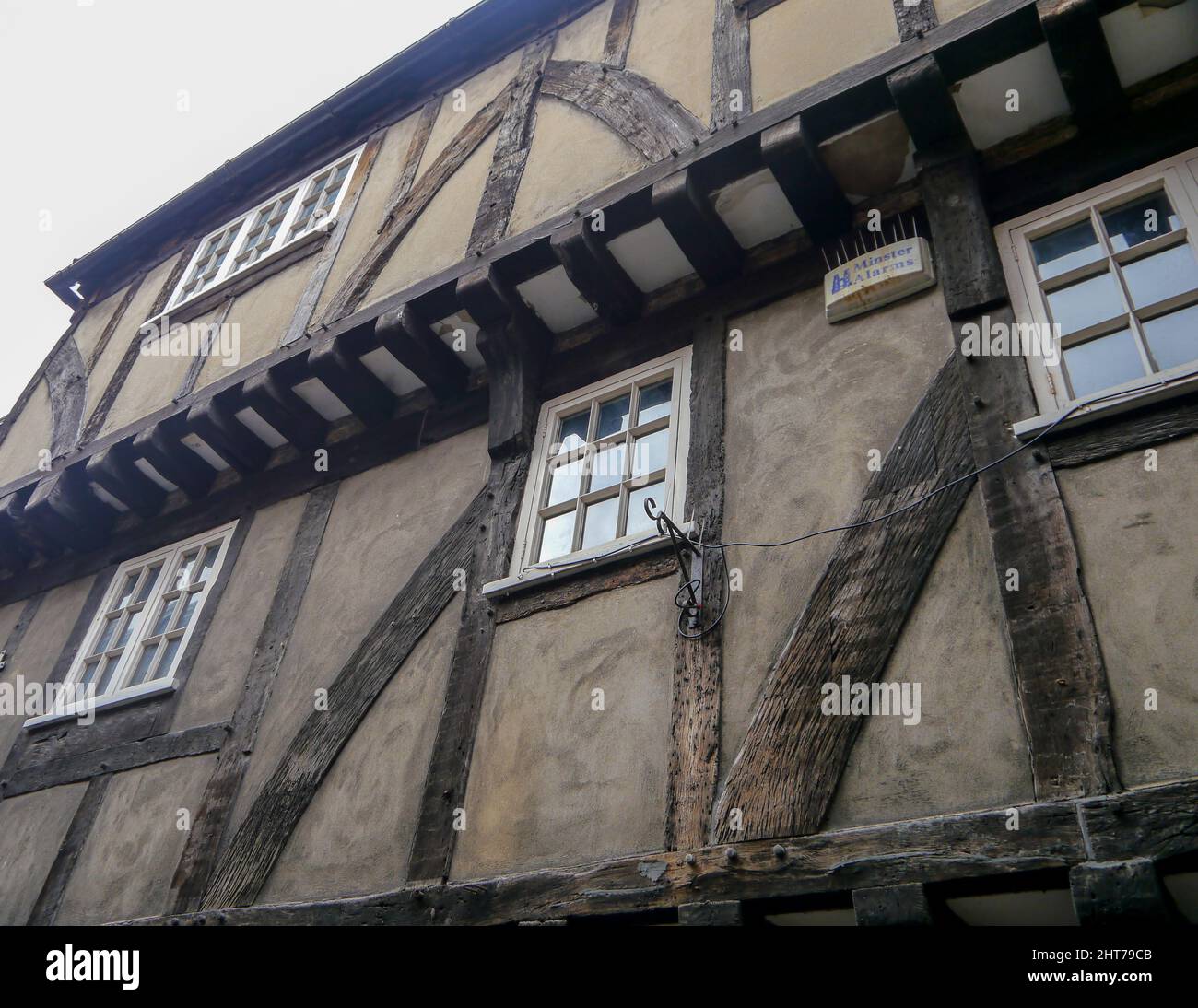 Edifici medievali negli sciambles, York, Inghilterra Foto Stock