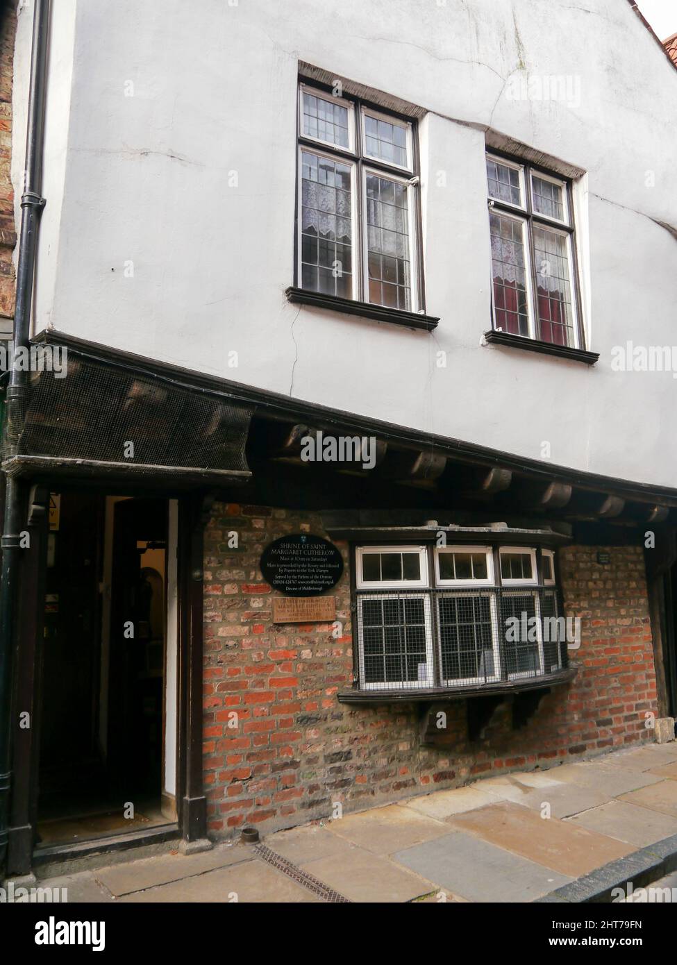 St Margaret Clitherow's Shrine in the Shambles, York, Inghilterra, Regno Unito, Foto Stock