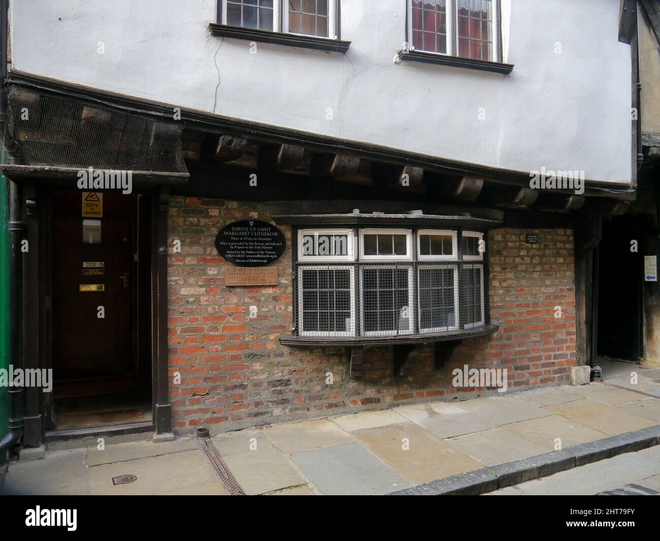 St Margaret Clitherow's Shrine in the Shambles, York, Inghilterra, Regno Unito, Foto Stock
