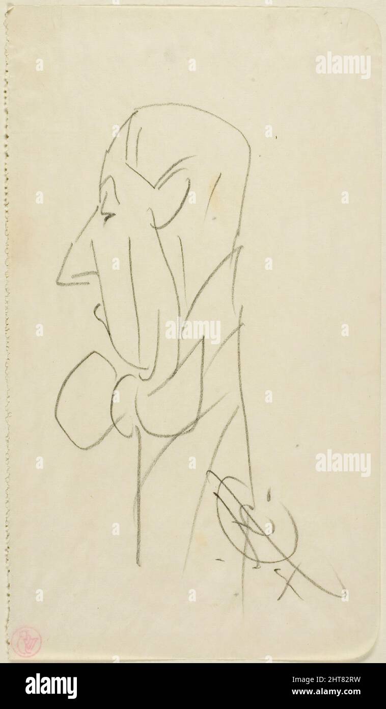 Uomo con un grande Bow Tie, n.d. Foto Stock