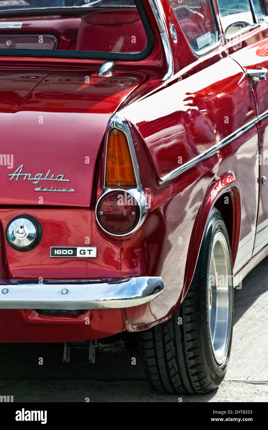 Ford Anglia 1600GT vettura classica britannica Foto Stock