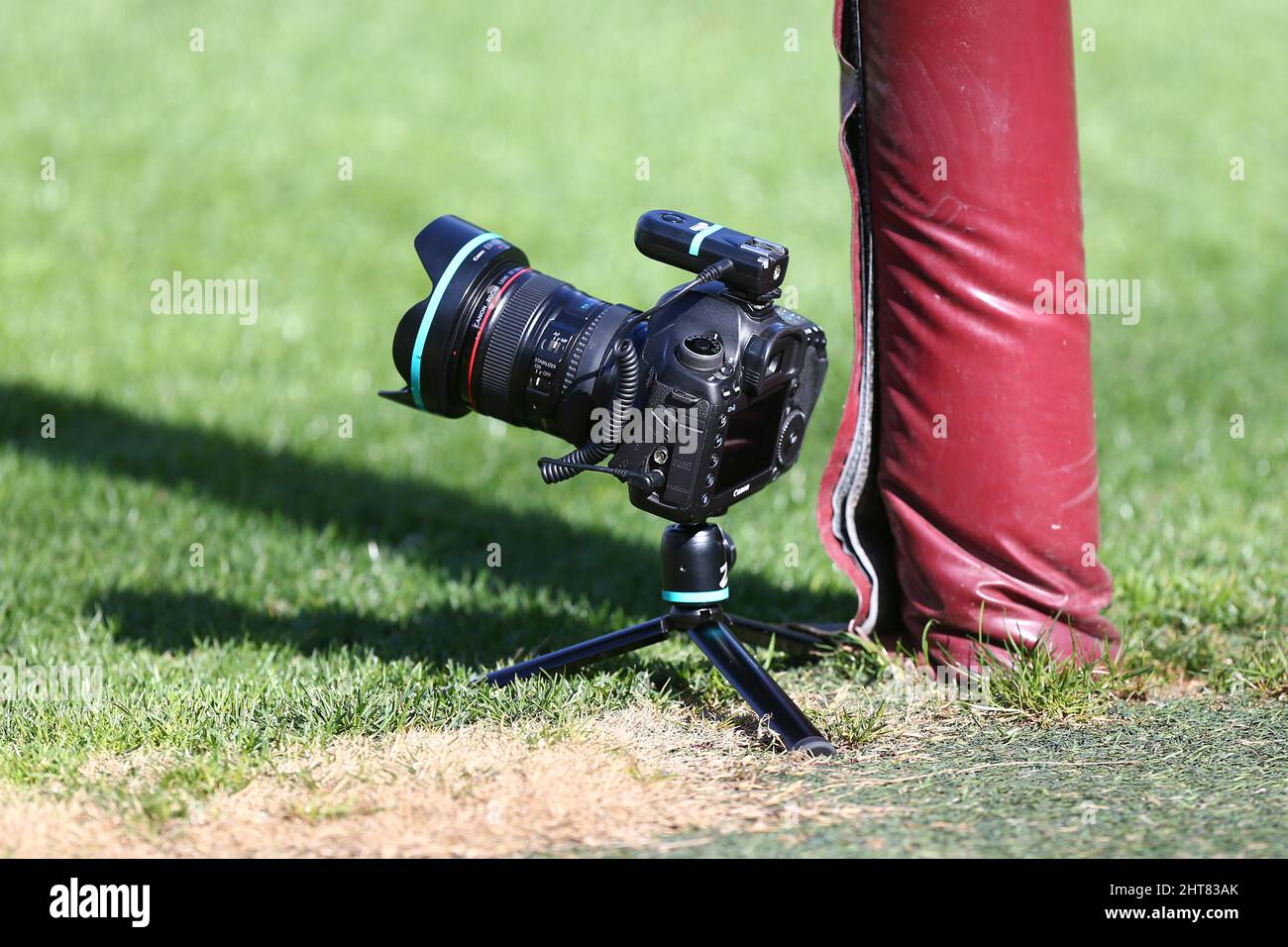 TORINO, 27 FEBBRAIO 2022. La telecamera remota di un fotoreporter durante la serie A match tra Torino FC e Cagliari Calcio il 27 febbraio, Foto Stock