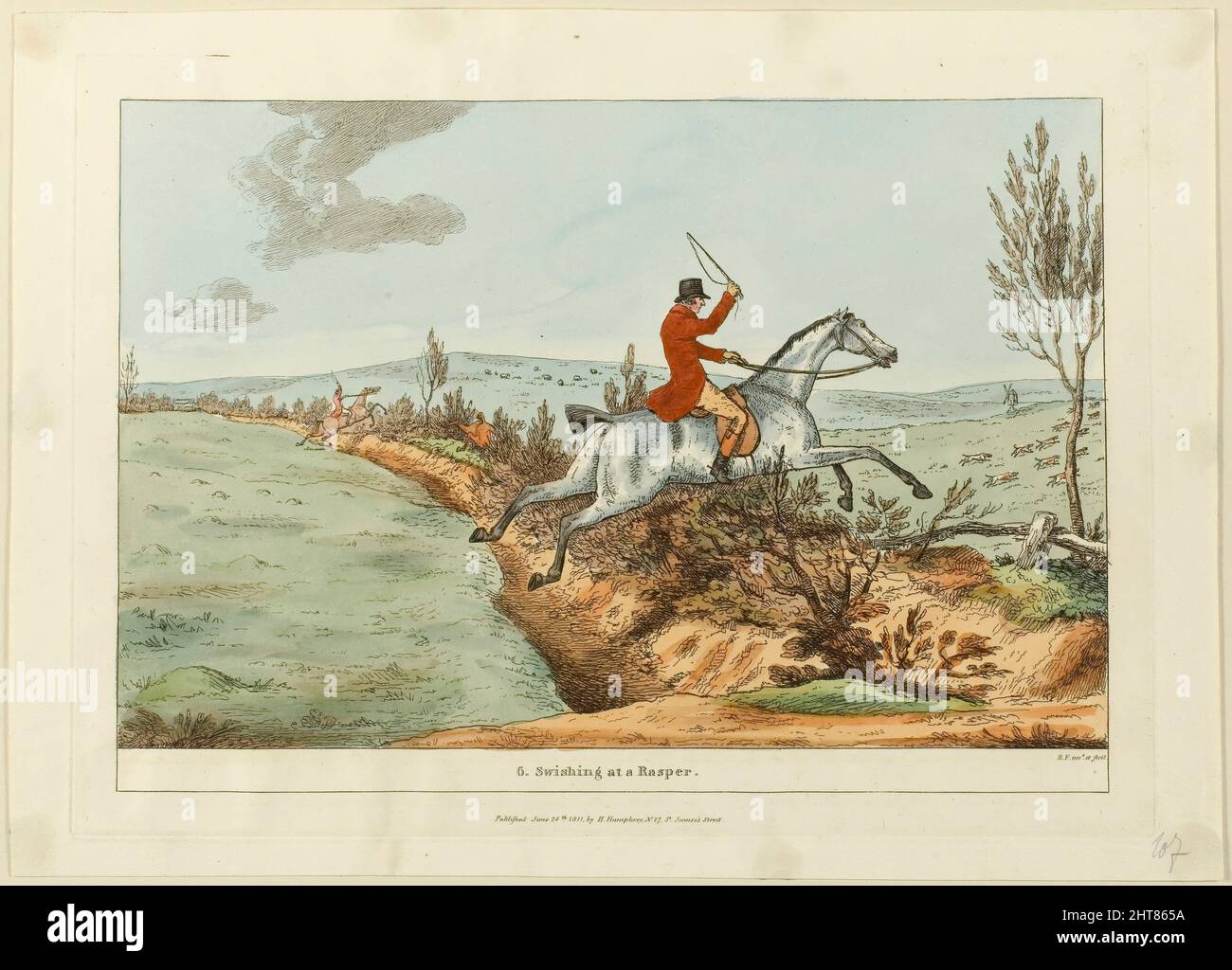 Swishing at a Rasper, piatto sei da realizzazioni indispensabili, pubblicato il 24 giugno 1811. Foto Stock