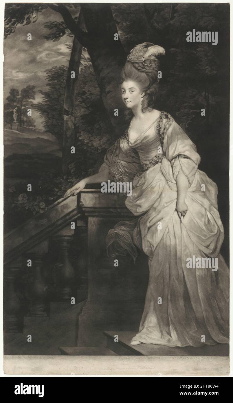 Georgiana, Duchessa del Devonshire, 1780. Foto Stock