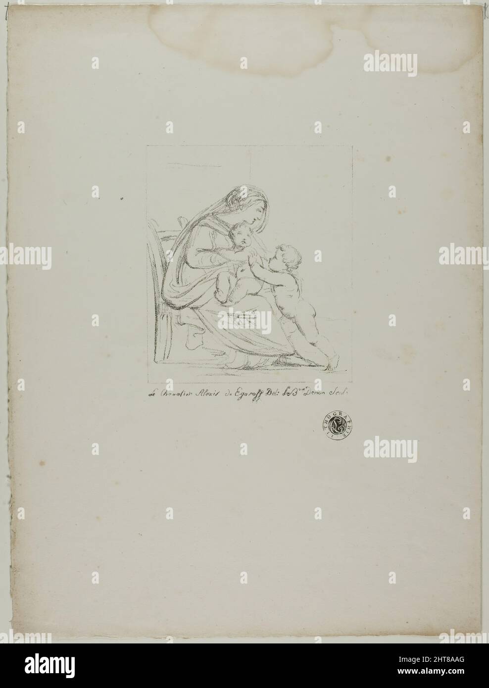Vergine seduta, 1817&#x2013;20. Foto Stock