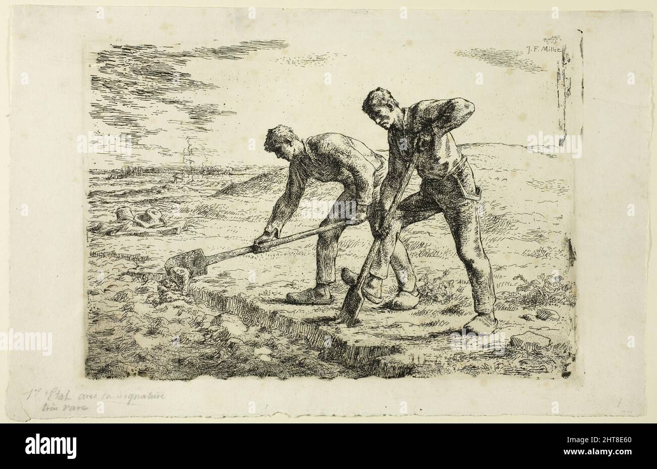 Scavando fossa di irrigazione immagini e fotografie stock ad alta