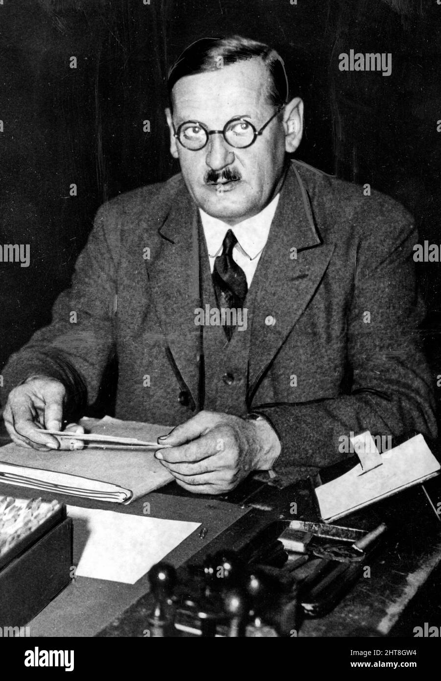 Anton Drexler - Fondatore e secondo presidente del Partito operaio tedesco, precursore del NSDAP, Partito nazista Foto Stock