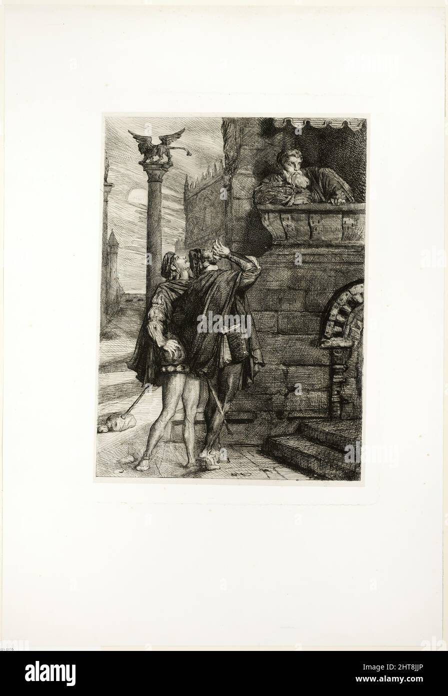 Owake! che ho! Brabantio! ladri! Ladri!, piatto uno da Othello, 1844. Foto Stock