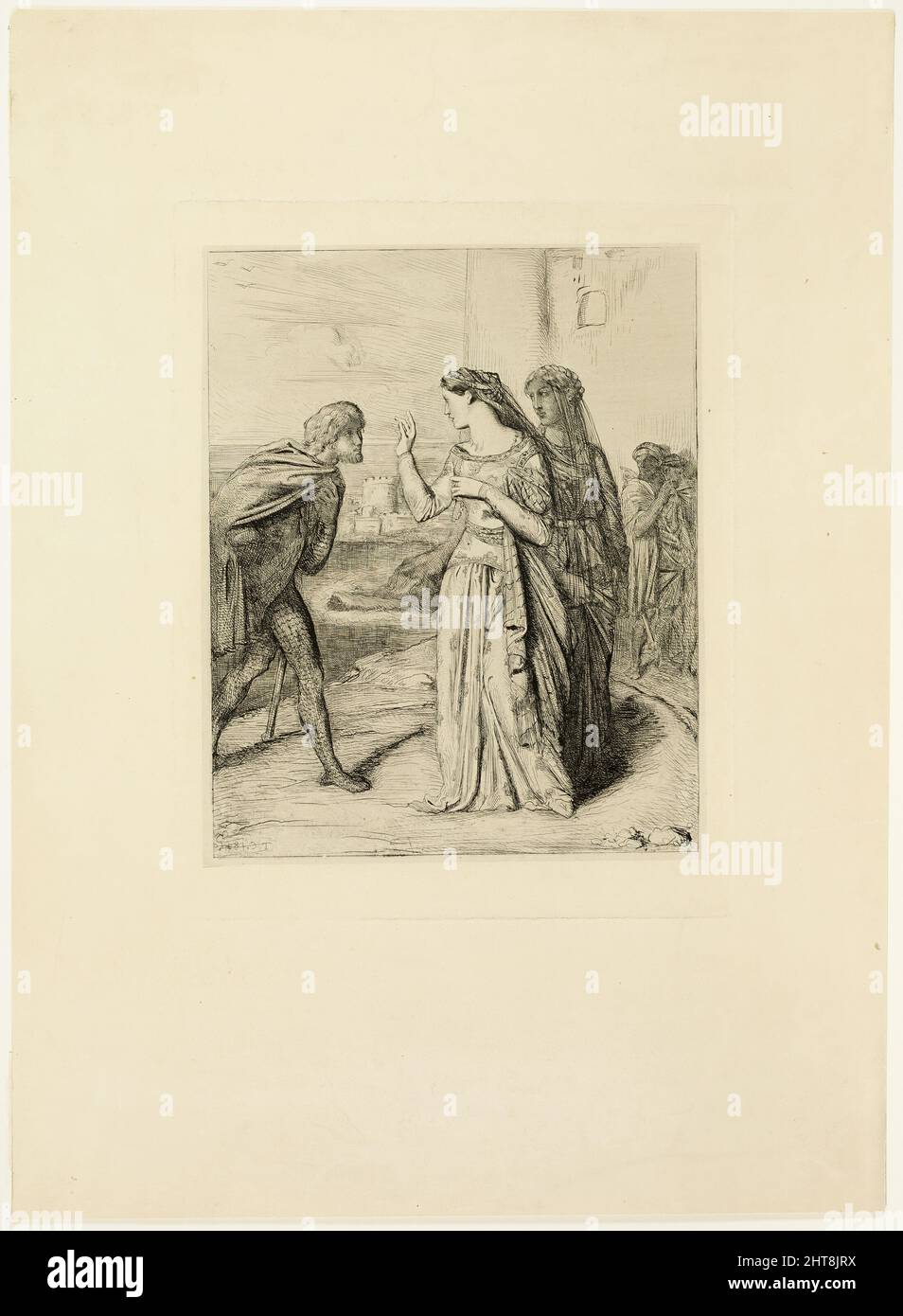 Sii quindi allegro, Cassio, piatto sei di Othello, 1844. Foto Stock