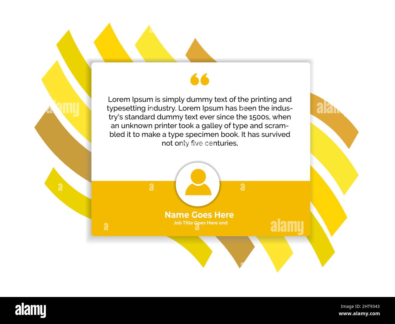 Modelli di testimonianza creativa - Illustrazione vettoriale editabile Illustrazione Vettoriale