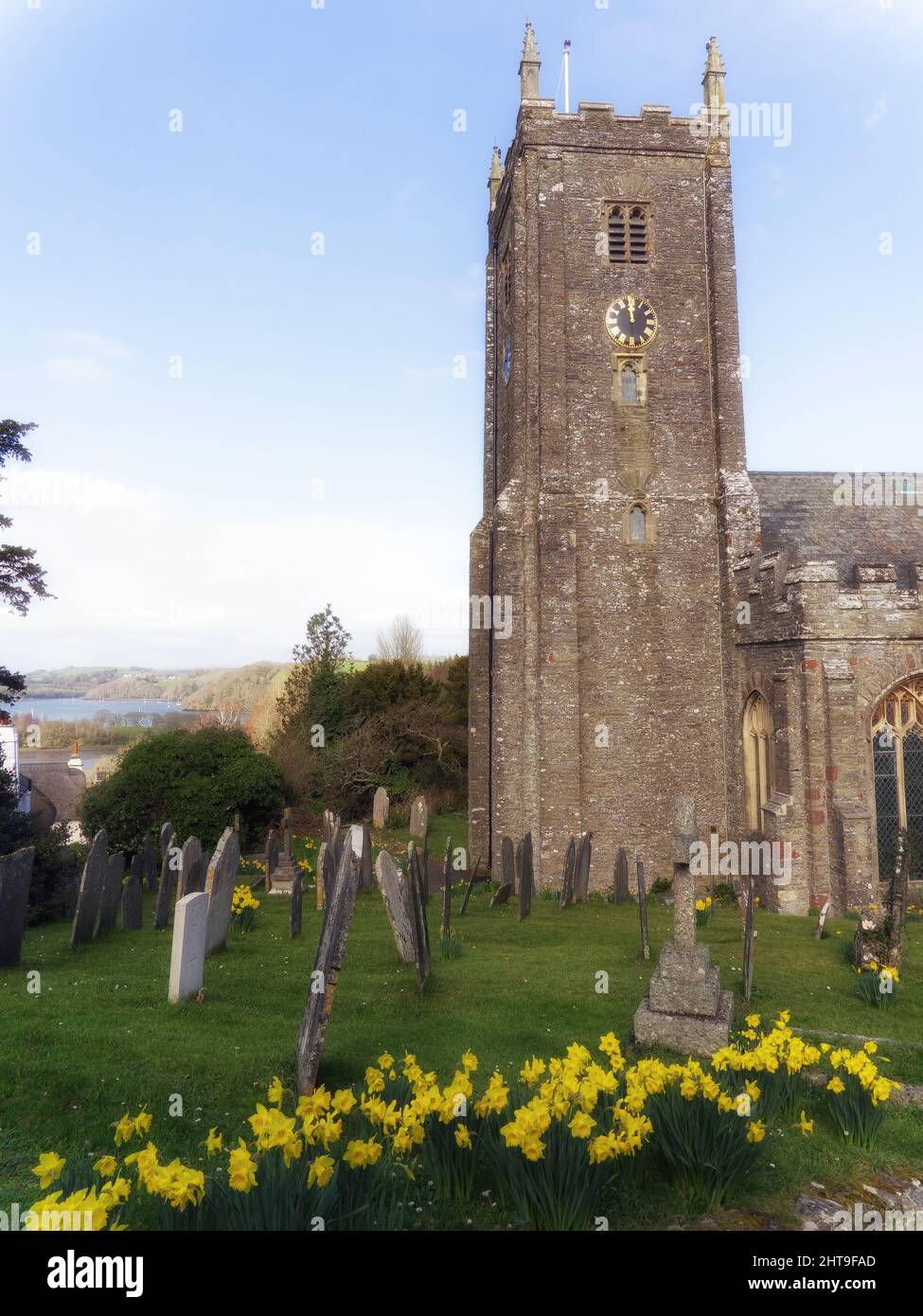 St. George's Church, Dittisham, South Devon,. REGNO UNITO Foto Stock