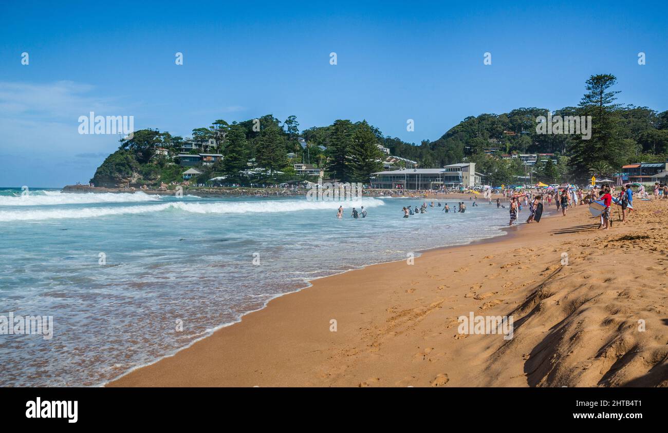 Avoca Beach sulla costa centrale del nuovo Galles del Sud, Australia Foto Stock