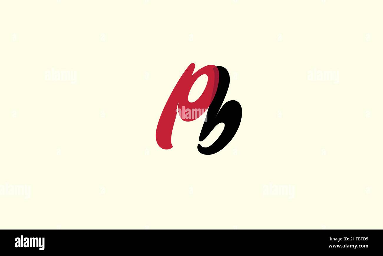 Lettere maiuscole, BP, P e B. Illustrazione Vettoriale
