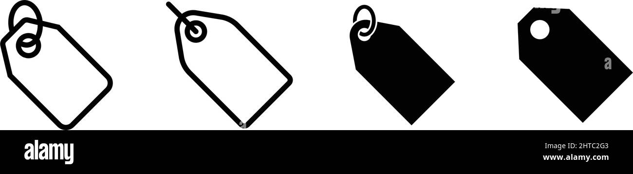 Etichetta prezzo icona, prezzo etichetta icona design Illustrazione Vettoriale